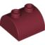 Набор LEGO Brick 2 x 2 Curved Top with Two Top Studs, Темно-красный