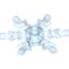 Набор LEGO Snow Flake  4 x  4, Trans-Medium Blue