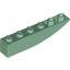 Набор LEGO Slope Curved 6 x 1 Inverted, Sand Green
