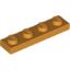 Набор LEGO Plate 1 x 4, Medium Orange