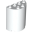 Набор LEGO Cylinder Half 2 x 4 x 4, Белый