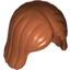 Набор LEGO Minifig Hair Female, Темно-оранжевый