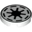 Набор LEGO Tile Round 2 x 2 with Republic Eight-point Star Print, Белый