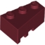 Набор LEGO Wedge 3 x 2 Right, Темно-красный