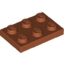 Набор LEGO Plate 2 x 3, Темно-оранжевый