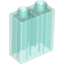 Набор LEGO Brick 1 x 2 x 2, Trans-Light Blue
