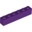 Набор LEGO Brick 1 x 6, Фиолетовый