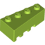 Набор LEGO Wedge 4 x 2 Right, Лайм