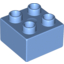Набор LEGO Brick 2 x 2, Medium Blue