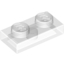 Набор LEGO Plate 1 x 2, Trans-Clear