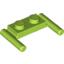 Набор LEGO Plate Special 1 x 2 with Handles [Flat Ends / Low Attachment], Лайм
