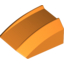 Набор LEGO Brick Curved 2 x 2 Lip, No Studs, Оранжевый