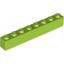 Набор LEGO Brick 1 x 8, Лайм