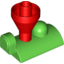 Набор LEGO Duplo Train Steam Engine Funnel Top, Red Top, Ярко-зеленый