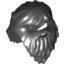 Набор LEGO Minifig Hair Long and Bushy with Full Beard, Черный