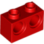 Набор LEGO Technic Brick 1 x 2 [2 Holes], Красный