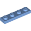 Набор LEGO Plate 1 x 4, Medium Blue