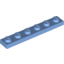 Набор LEGO Plate 1 x 6, Medium Blue
