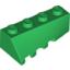Набор LEGO Wedge 4 x 2 Sloped Right, Зеленый