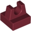 Набор LEGO Tile Special 1 x 1 with Clip and Straight Tips, Темно-красный