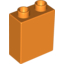 Набор LEGO Brick 1 x 2 x 2, Оранжевый