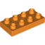 Набор LEGO Plate 2 x 4, Оранжевый