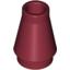 Набор LEGO Cone 1 x 1 [No Top Groove], Темно-красный
