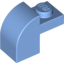 Набор LEGO Brick Curved 1 x 2 x 1 1/3 with Curved Top, Medium Blue