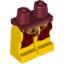 Набор LEGO Legs and Dark Red Hips with Leia Slave Print, Желтый