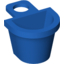 Набор LEGO Minifig Basket [D Style with Neck Bracket], Голубой