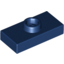 Набор LEGO Plate Special 1 x 2 with 1 Stud without Groove (Jumper), Темно-синий