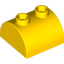 Набор LEGO Brick 2 x 2 Curved Top with Two Top Studs, Желтый