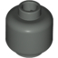 Набор LEGO Minifig Head Plain [Blocked Open Stud], Темно-серый