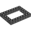Набор LEGO Technic Brick 6 x 8 with Open Center 4 x 6, Черный