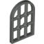 Набор LEGO Window 1 x 2 x 2 & 2/3 Pane Twisted Bar with Rounded Top, Темно-серый