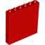 Набор LEGO Brick 1 x 6 x 5, Красный
