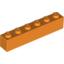 Набор LEGO Brick 1 x 6, Оранжевый