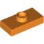 Набор LEGO Plate Special 1 x 2 with 1 Stud without Groove (Jumper), Оранжевый