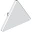 Набор LEGO Roadsign Clip-on  2.2 x  2.667 Triangular, Белый