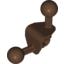 Набор LEGO Bionicle Ball Joint 4 x 4 x 2 90 Degree with 2 Ball Joints and Axle hole, Коричневый