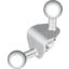Набор LEGO Bionicle Ball Joint 4 x 4 x 2 90 Degree with 2 Ball Joints and Axle hole, Белый