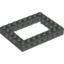 Набор LEGO Technic Brick 6 x 8 with Open Center 4 x 6, Темно-серый