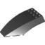 Набор LEGO Windscreen 10 x 6 x 2 Curved, Черный