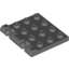 Набор LEGO Hinge Plate 3 x 4 Locking Dual 2 Finger, Темный сине-серый