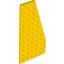 Набор LEGO Wedge Plate 6 x 12 Right, Желтый