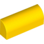 Набор LEGO Brick 1 x 4 x 1 1/3 No Studs, Curved Top, Желтый