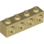 Набор LEGO Brick Special 1 x 4 with 4 Studs on One Side, Tan