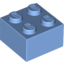 Набор LEGO Brick 2 x 2, Medium Blue
