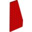 Набор LEGO Wedge Plate 6 x 12 Right, Красный