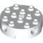 Набор LEGO Brick Round 4 x 4 with Holes, Белый